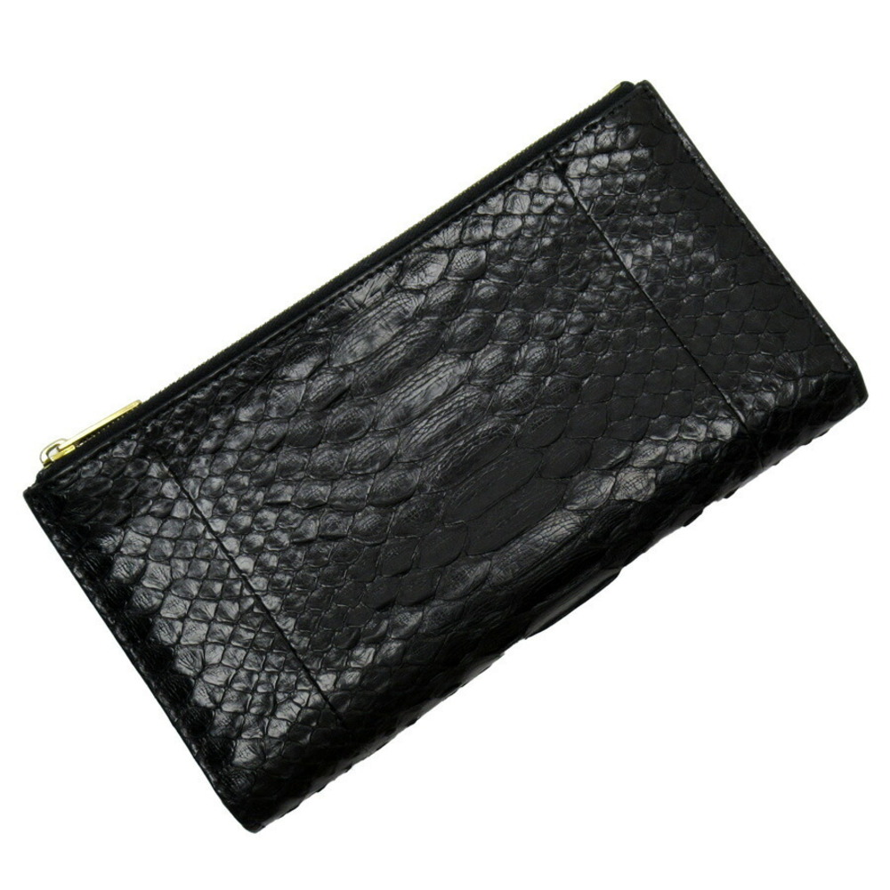 Celine Python Leather Party Bag Black - image 1